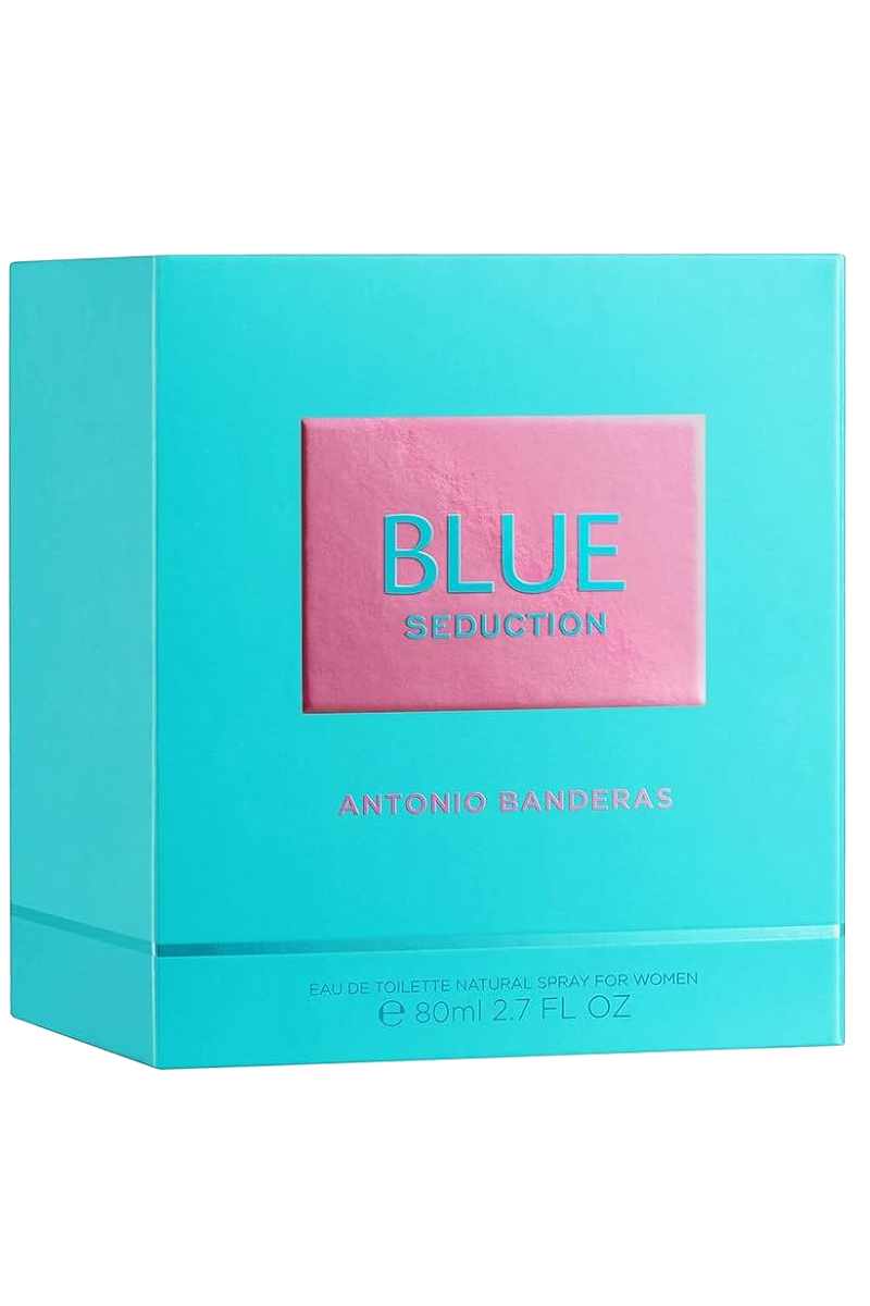 PERFUME BLUE SEDUCTION ANTONIO B. – EAU DE TOILETTE – 80ML – MUJER caja