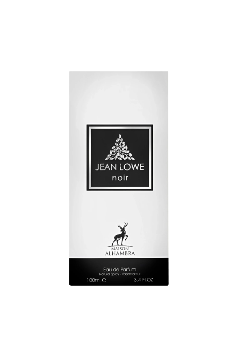 PERFUME JEAN LOWE NOIR – MAISON ALHAMBRA – EAU DE PARFUM – 100ML – HOMBRE caja