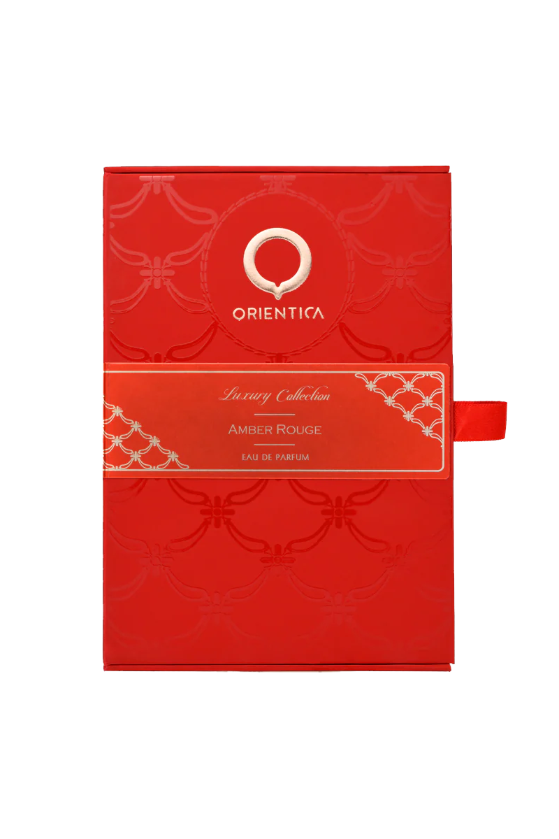 PERFUME ORIENTICA AMBER ROUGE LUXURY COLLECTION – 80ML – UNISEX caja