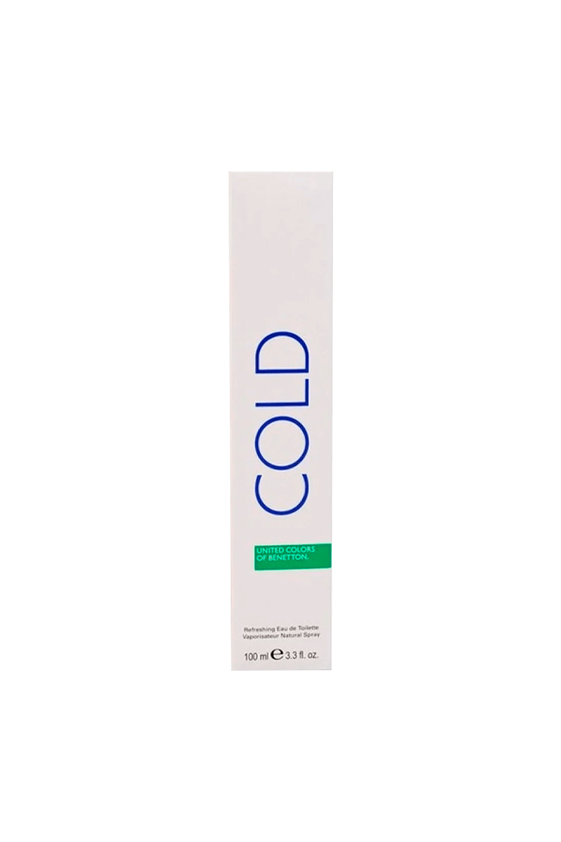 Perfume Cold Benetton - Eau De Toilette - 100ml caja